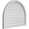 Ekena Millwork Round Top Surface Mount PVC Gable Vent: Functional, w/ 2"W x 1-1/2"P Brickmould Frame, 38"W x 30"H GVPRT38X3002SF - alternate 3